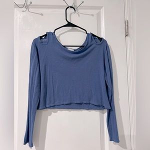 Long sleeve blue shirt